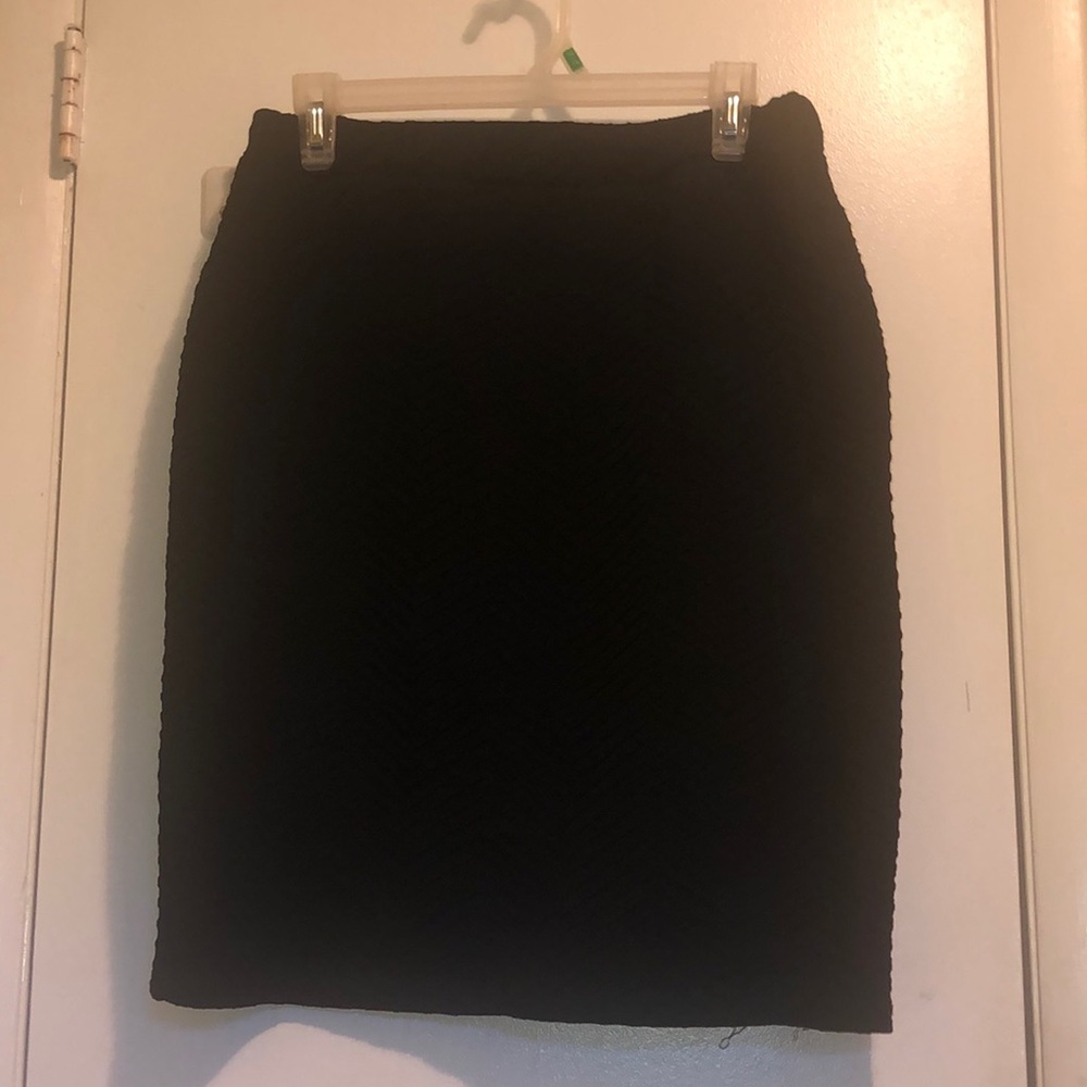Black pencil skirt